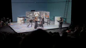 sound stage with performers