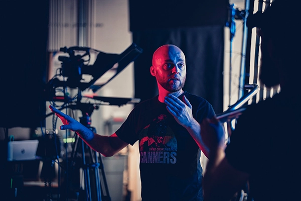 camera crew directing